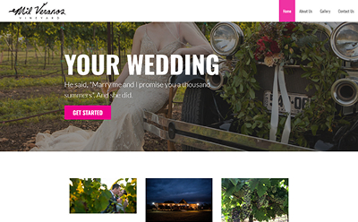 mobile first web design example
