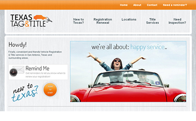 mobile first web design example