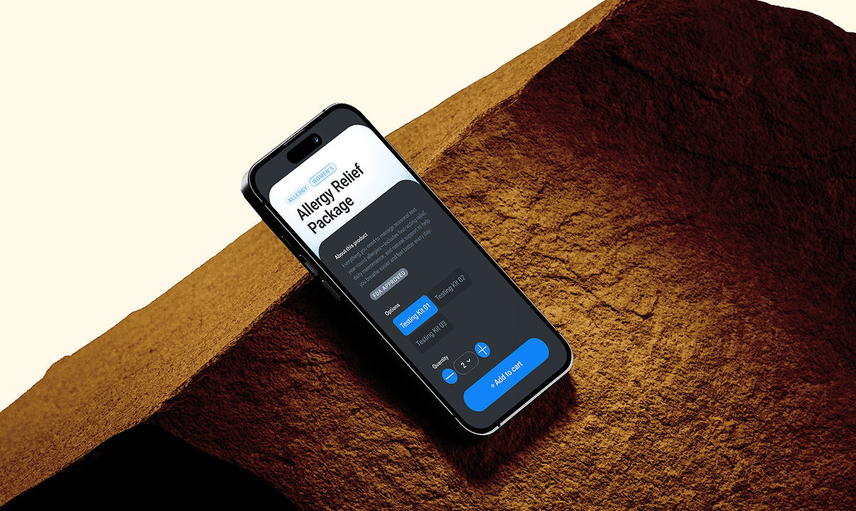 Mobile Shopping Cart design example